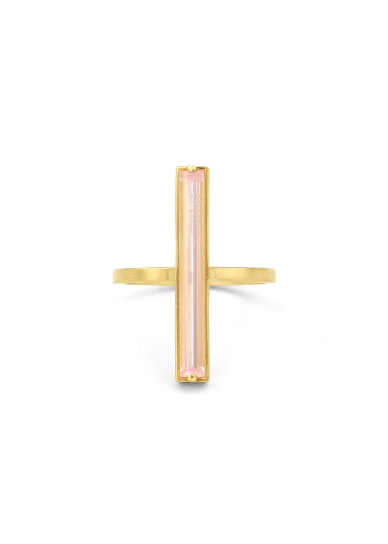 Long Pillar Vertical Ring - Meili Fine Jewelry