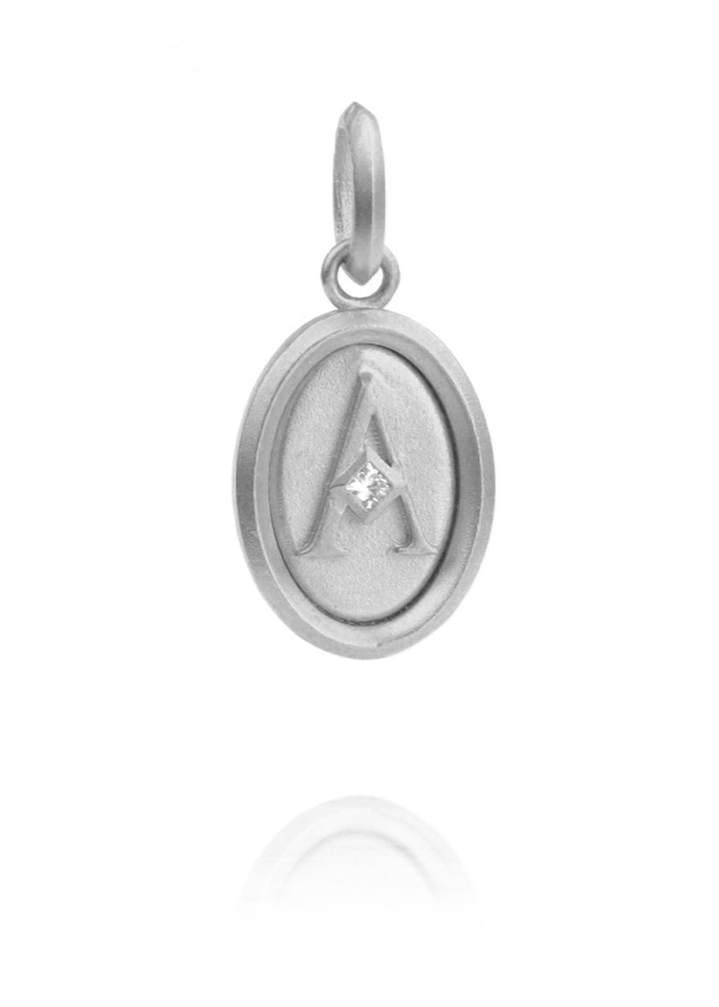 Standard Initial Emblem - Meili Fine Jewelry